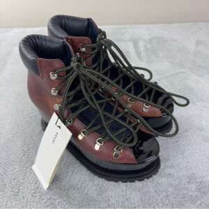 Sacai NWT Made in Japan Leather Platform Boots w/o Original Box 5 US/3 UK/36 EU